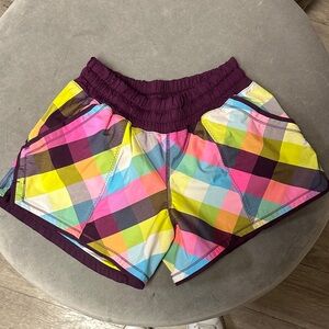 Lululemon Colorful Plaid Women's Shorts